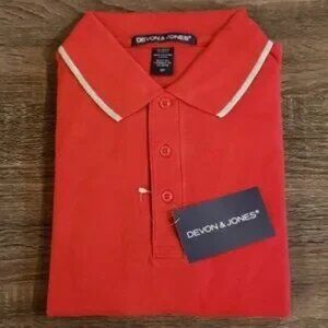 Men's Sporty Red/Gray Polo Shirt